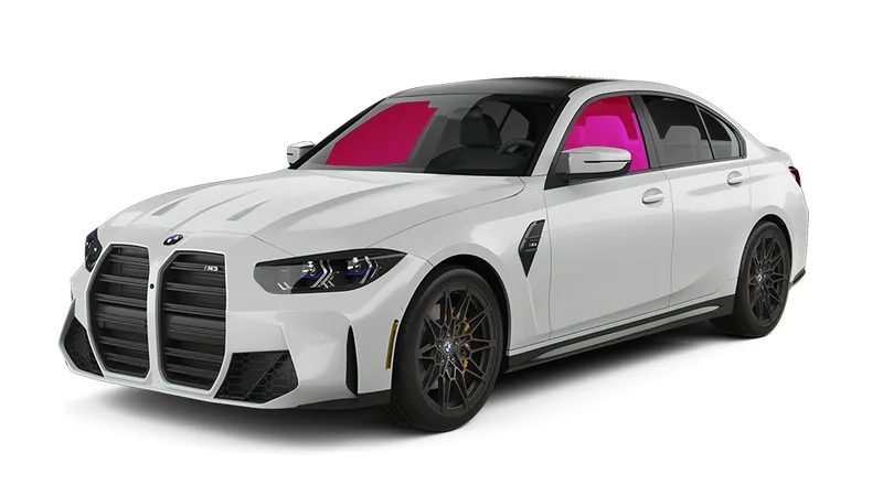 Coverage diagram: Front 2 Windows tinted