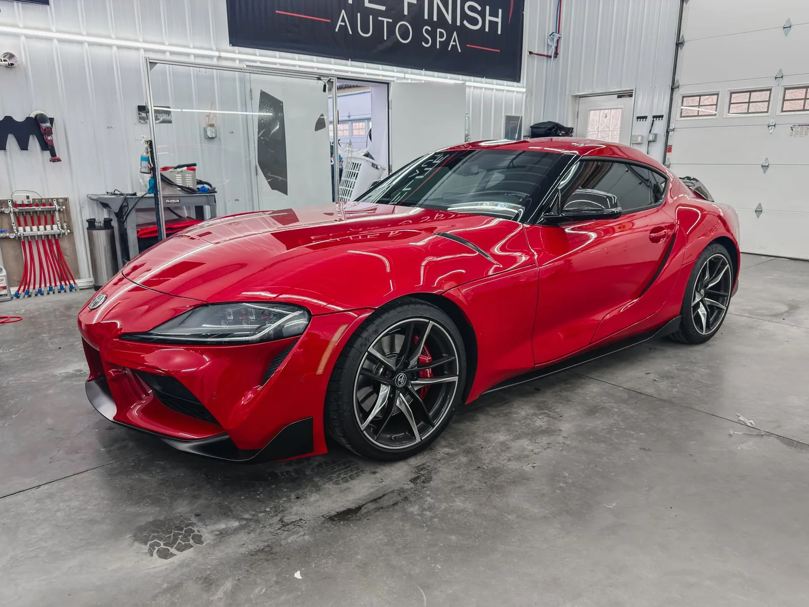 Toyota Supra with window tint