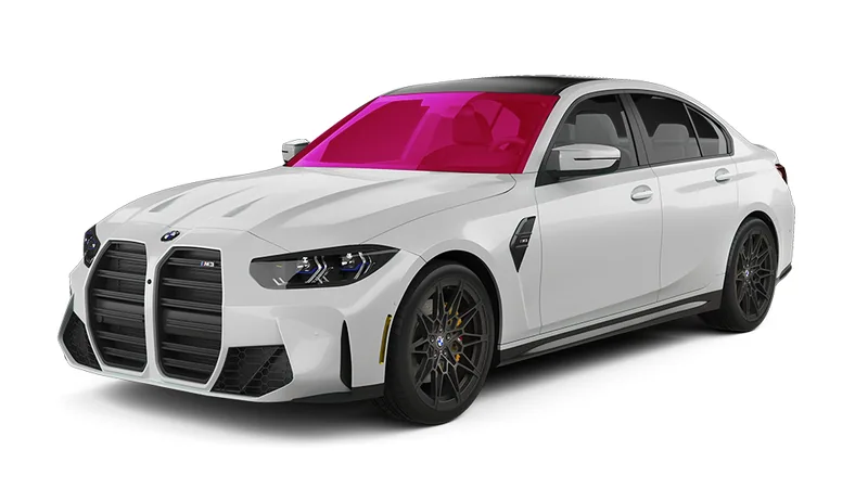 Coverage diagram: Windshield tinted