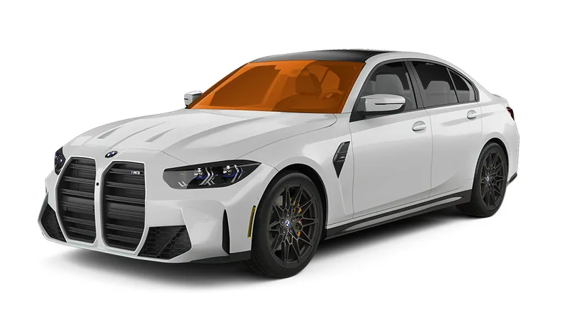 Coverage diagram: Windshield tinted